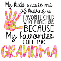 Favorites call me grandma