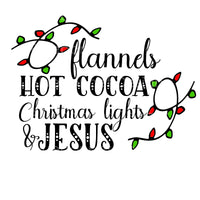 Flannels christmas lights jesus