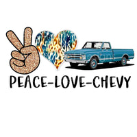 PEACE LOVE chevy square body
