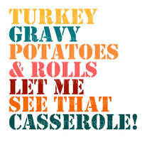 Turkey gravy potatoes and rolls casserole