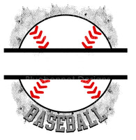 Baseball blank split customizable