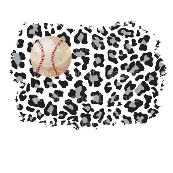 Baseball leopard print background