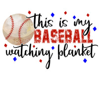 Baseball watching blanket