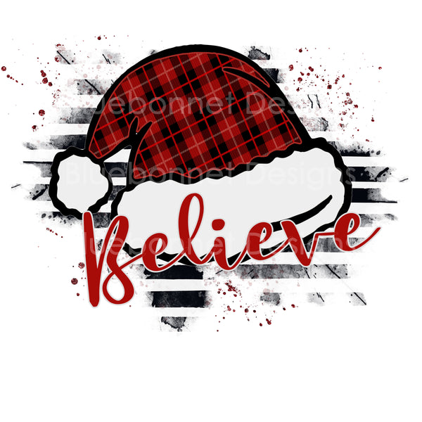 Believe santa hat