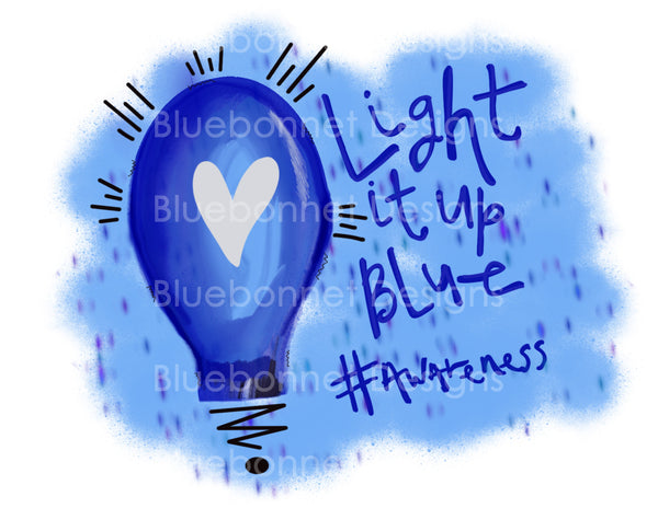Blue light autism awareness