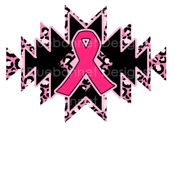 Breast cancer aztec ribbon