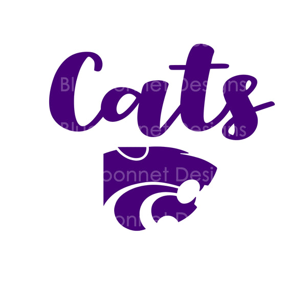 Cats logo purple