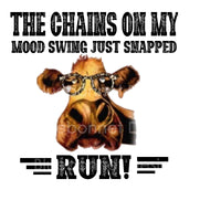Chains of my mood snapped cow