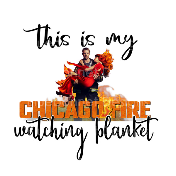 Chicago fire watching blanket