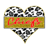 Chiefs Leopard Heart - Gold