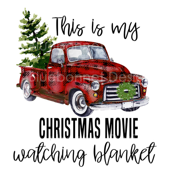 Christmas movie watching blanket