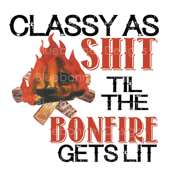 Classy til bonfire lit