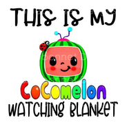 Cocomelon watching blanket