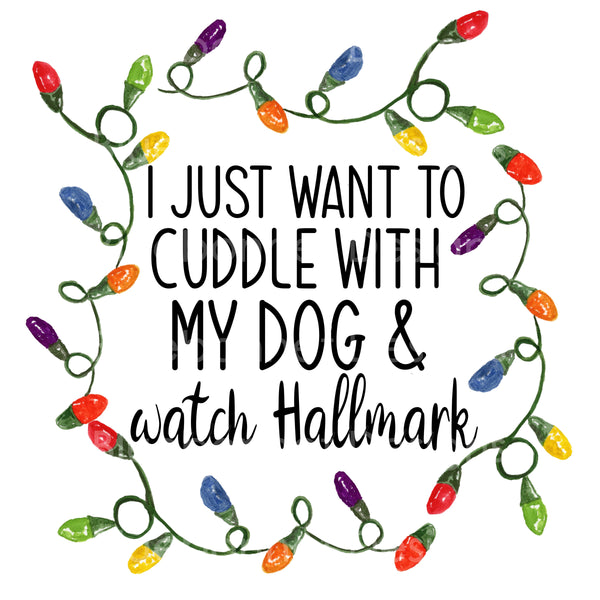Cuddle dog watch hallmark lights