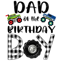 Dad of birthday boy  monster truck