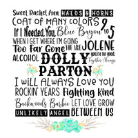 Dolly parton song titles