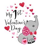 Elephant my first valentine's day