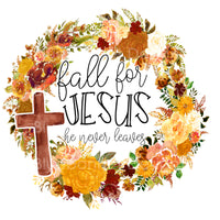Fall for jesus wreath