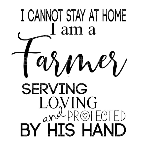 Farmer by his hand