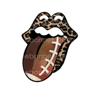Football tongue leopard mouth