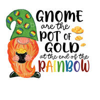 Gnome pot of gold rainbow