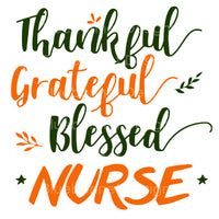 Grateful thankful nurse orange.green
