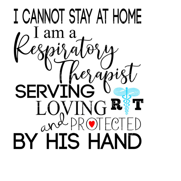I am essential by his hand respiratory therapist