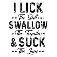 I lick swallow suck black