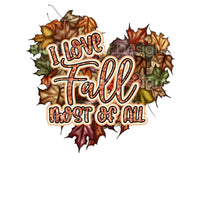 I love fall most of all