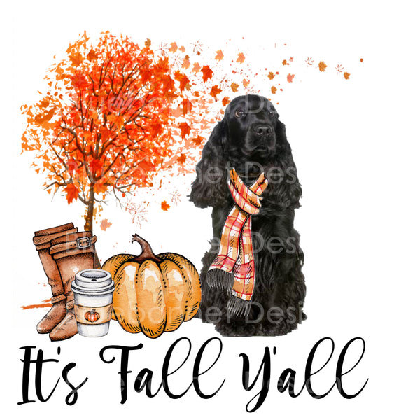 It's fall y'all cocker spaniel black