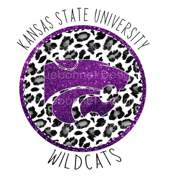 Kansas State University blk leopard circle