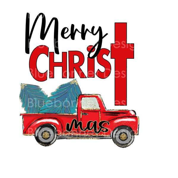 Merry christ mas truck