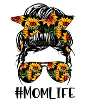 Mom life sunflower print