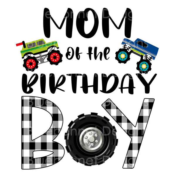 Mom of birthday boy monster truck