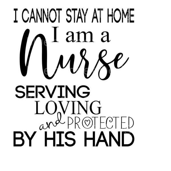 Nurse by his hand