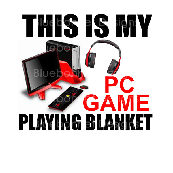 PC gaming blanket