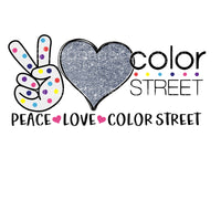 Peace love color street glitter