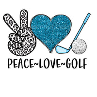 Peace love golf