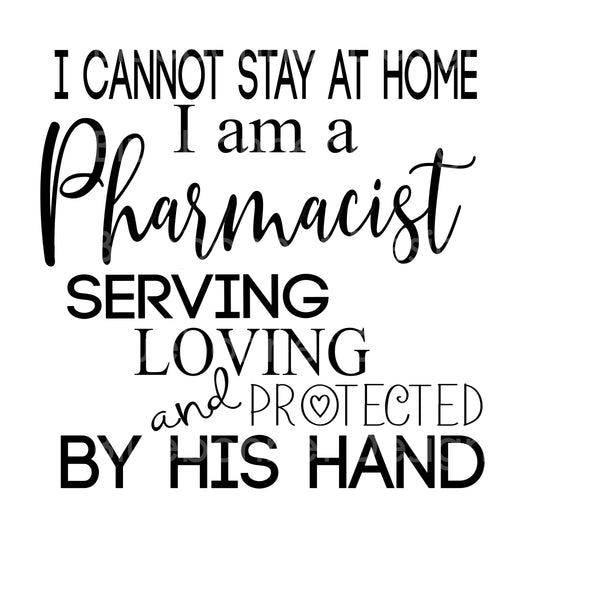 Pharmacist by his hand
