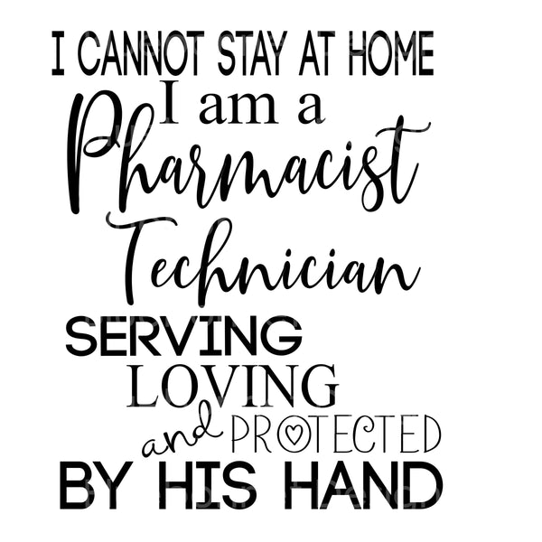 Pharmacists technician by his hand