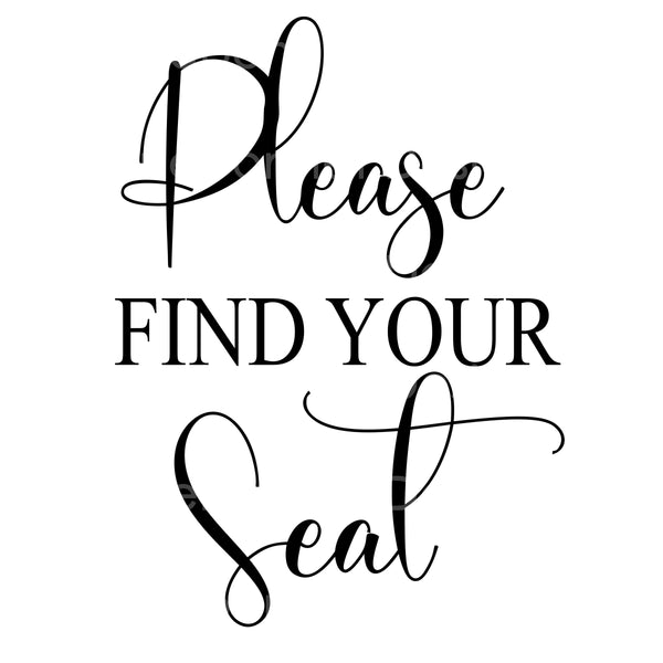 Please find your seat