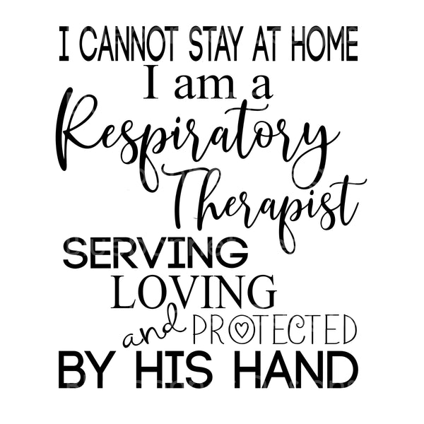 Repiratory therapist by his hand