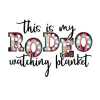Rodeo watching blanket