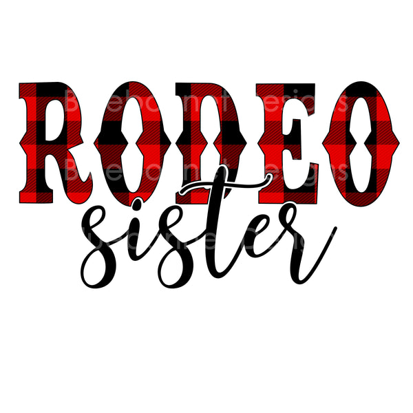 Rodeo sister red plaid
