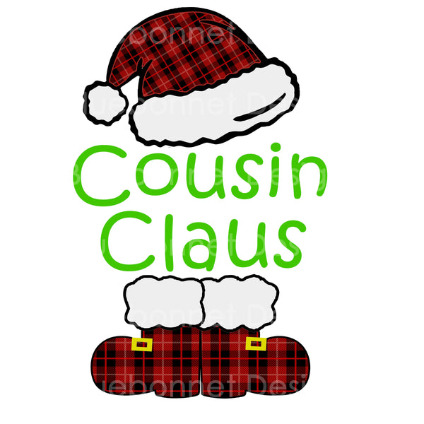 Santa hat boots cousin claus
