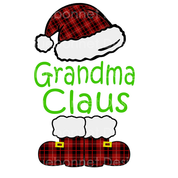 Santa hat boots grandma claus