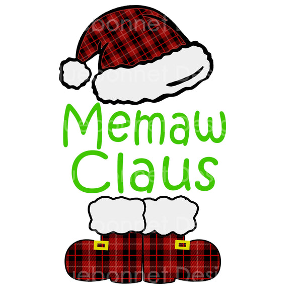 Santa hat boots memaw claus