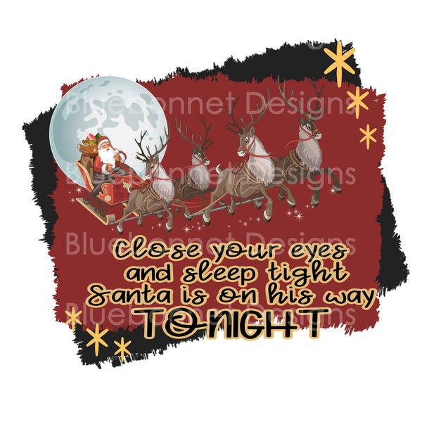 Santa tonight pillowcase design