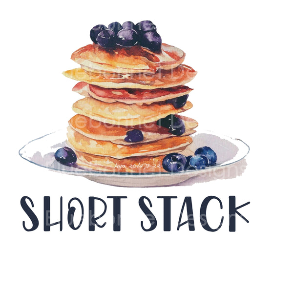 Short stack pancakes realistic