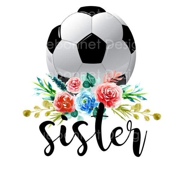 Soccer ball sister flowers